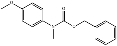 Carbamic acid, N-(4-methoxyphenyl)-N-methyl-, phenylmethyl ester|