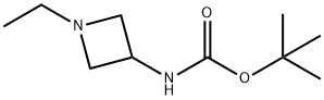 tert-Butyl N-(1-ethylazetidin-3-yl)carbamate 化学構造式