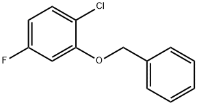Benzene, 1-chloro-4-fluoro-2-(phenylmethoxy)- Structure