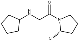 Ethanone, 1-[(2S)-2-chloro-1-pyrrolidinyl]-2-(cyclopentylamino)- 结构式