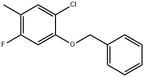 Benzene, 1-chloro-4-fluoro-5-methyl-2-(phenylmethoxy)- Struktur