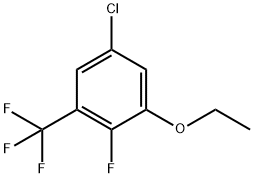 Benzene, 5-chloro-1-ethoxy-2-fluoro-3-(trifluoromethyl)-,1881289-23-1,结构式