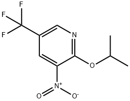 Pyridine, 2-(1-methylethoxy)-3-nitro-5-(trifluoromethyl)- 结构式