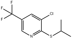 Pyridine, 3-chloro-2-[(1-methylethyl)thio]-5-(trifluoromethyl)- Structure