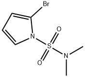 1H-Pyrrole-1-sulfonamide, 2-bromo-N,N-dimethyl- 结构式