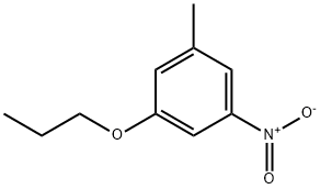 Benzene, 1-methyl-3-nitro-5-propoxy- Structure