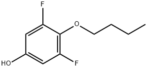 Phenol, 4-butoxy-3,5-difluoro- 结构式