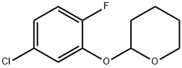 2H-Pyran, 2-(5-chloro-2-fluorophenoxy)tetrahydro- 结构式