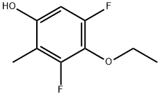 Phenol, 4-ethoxy-3,5-difluoro-2-methyl- Struktur