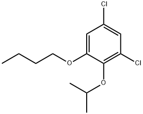 Benzene, 1-butoxy-3,5-dichloro-2-(1-methylethoxy)- 结构式