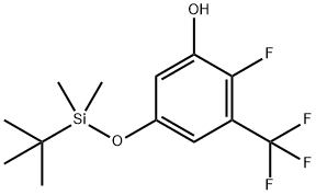 Phenol, 5-[[(1,1-dimethylethyl)dimethylsilyl]oxy]-2-fluoro-3-(trifluoromethyl)- 结构式