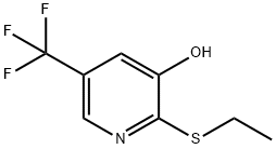 3-Pyridinol, 2-(ethylthio)-5-(trifluoromethyl)- 结构式