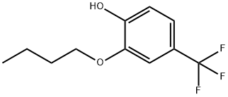 Phenol, 2-butoxy-4-(trifluoromethyl)- Structure