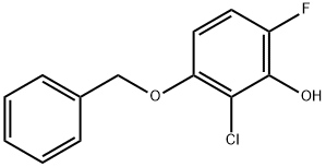 3-(苄氧基)-2-氯-6-氟苯酚, 1881321-93-2, 结构式