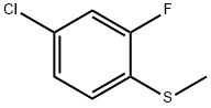 Benzene, 4-chloro-2-fluoro-1-(methylthio)- 结构式