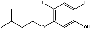 Phenol, 2,4-difluoro-5-(3-methylbutoxy)- 结构式