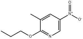 Pyridine, 3-methyl-5-nitro-2-propoxy- 结构式