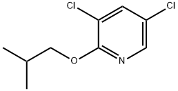 Pyridine, 3,5-dichloro-2-(2-methylpropoxy)- Structure