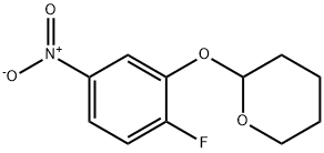 2H-Pyran, 2-(2-fluoro-5-nitrophenoxy)tetrahydro-,1881330-54-6,结构式