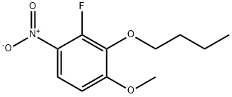 Benzene, 2-butoxy-3-fluoro-1-methoxy-4-nitro- Structure