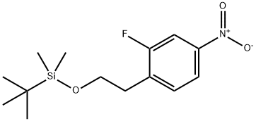 Benzene, 1-[2-[[(1,1-dimethylethyl)dimethylsilyl]oxy]ethyl]-2-fluoro-4-nitro- 结构式