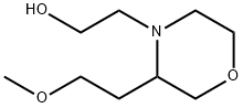 4-Morpholineethanol, 3-(2-methoxyethyl)- Structure