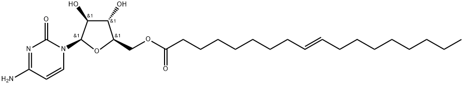 5'-O-(Elaidoyl) 1-β-D-arabinofuranosylcytosine Struktur