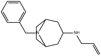 8-Azabicyclo[3.2.1]octan-3-amine, 8-(phenylmethyl)-N-2-propen-1-yl-,1882352-79-5,结构式