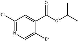 5-溴-2-氯异烟酸异丙酯, 1882662-23-8, 结构式