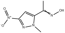 (1Z)-1-(1-methyl-3-nitro-1H-pyrazol-5-yl)ethanone oxime Struktur