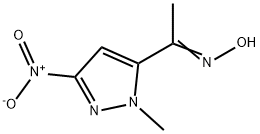 (1Z)-1-(1-methyl-3-nitro-1H-pyrazol-5-yl)ethanone oxime 化学構造式