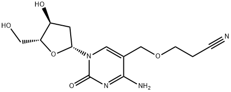 5-[(2-Cyanoethoxy)methyl]-2’-deoxycytidine 化学構造式