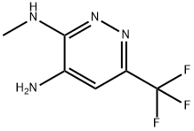 3,4-Pyridazinediamine, N3-methyl-6-(trifluoromethyl)- Structure