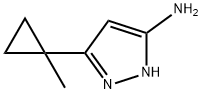 1H-Pyrazol-5-amine, 3-(1-methylcyclopropyl)- 结构式