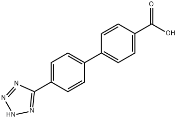 4'-(2H-tetrazol-5-yl)-[1,1'-biphenyl]-4-carboxylic acid 化学構造式