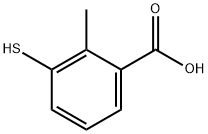 Benzoic acid, 3-mercapto-2-methyl- Struktur