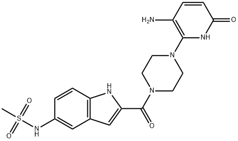 6’-Hydroxy N-Desisopropyl Delavirdine Structure