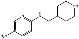 2,5-Pyridinediamine,N2-(4-piperidinylmethyl)- Structure