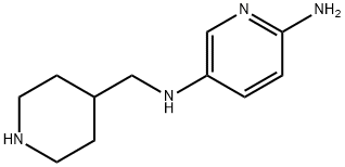 2,5-Pyridinediamine,N5-(4-piperidinylmethyl)- 化学構造式