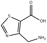 5-Thiazolecarboxylic acid, 4-(aminomethyl)- Struktur