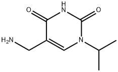 2,4(1H,3H)-Pyrimidinedione, 5-(aminomethyl)-1-(1-methylethyl)- Struktur