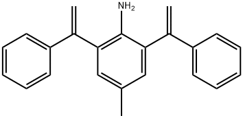 Benzenamine, 4-methyl-2,6-bis(1-phenylethenyl)- Struktur