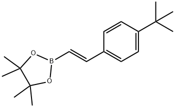 (E)-2-(4-(叔丁基)苯乙烯基)-4,4,5,5-四甲基-1,3,2-二氧杂硼烷,1892603-13-2,结构式