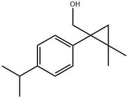 (1-(4-isopropylphenyl)-2，2-dimethylcyclopropyl)methanol 化学構造式