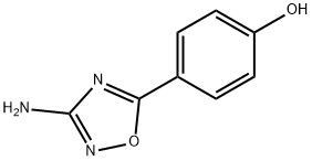 Phenol, 4-(3-amino-1,2,4-oxadiazol-5-yl)- 化学構造式