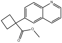 Methyl 1-(quinolin-6-yl)cyclobutane-1-carboxylate Structure