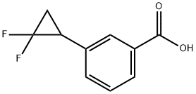 3-(2,2-二氟环丙基)苯甲酸, 1896596-74-9, 结构式