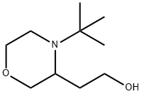 3-Morpholineethanol, 4-(1,1-dimethylethyl)- Structure