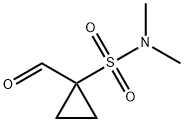 1-formyl-N,N-dimethylcyclopropane-1-sulfonamide Structure