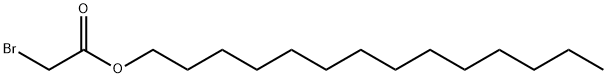 Acetic acid, 2-bromo-, tetradecyl ester Struktur